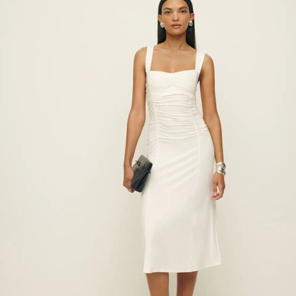 NWT Reformation Suvi Knit Dress Ivory - Size XL - Picture 1 of 2